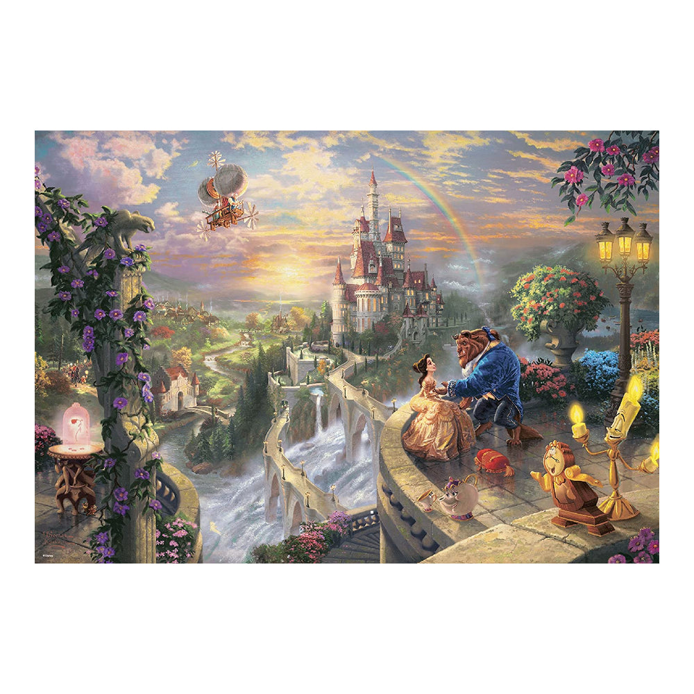 預訂｜全港免運｜Tenyo - 迪士尼拼圖 Disney Jigsaw Puzzle 美女與野獸 墜入愛河 1000塊 (51 x 73.5cm)【約10-15個工作日內寄出】