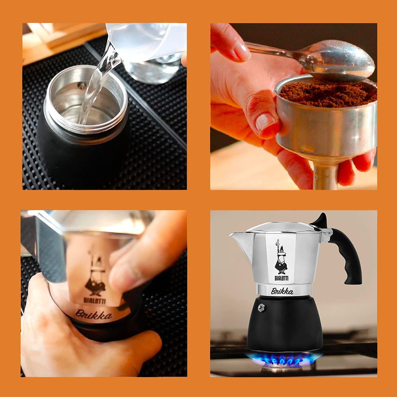 現貨｜全港免運｜Bialetti - Brikka 鋁質蒸餾咖啡壼 Aluminium Coffee Maker (2杯)