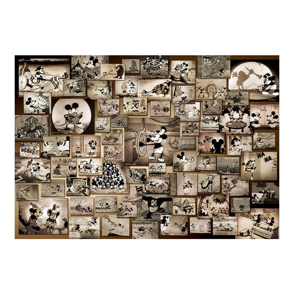 預訂｜全港免運｜Tenyo - 迪士尼拼圖 Disney Jigsaw Puzzle 米奇 黑白電影合集 1000塊 (51 x 73.5cm)【約10-15個工作日內寄出】