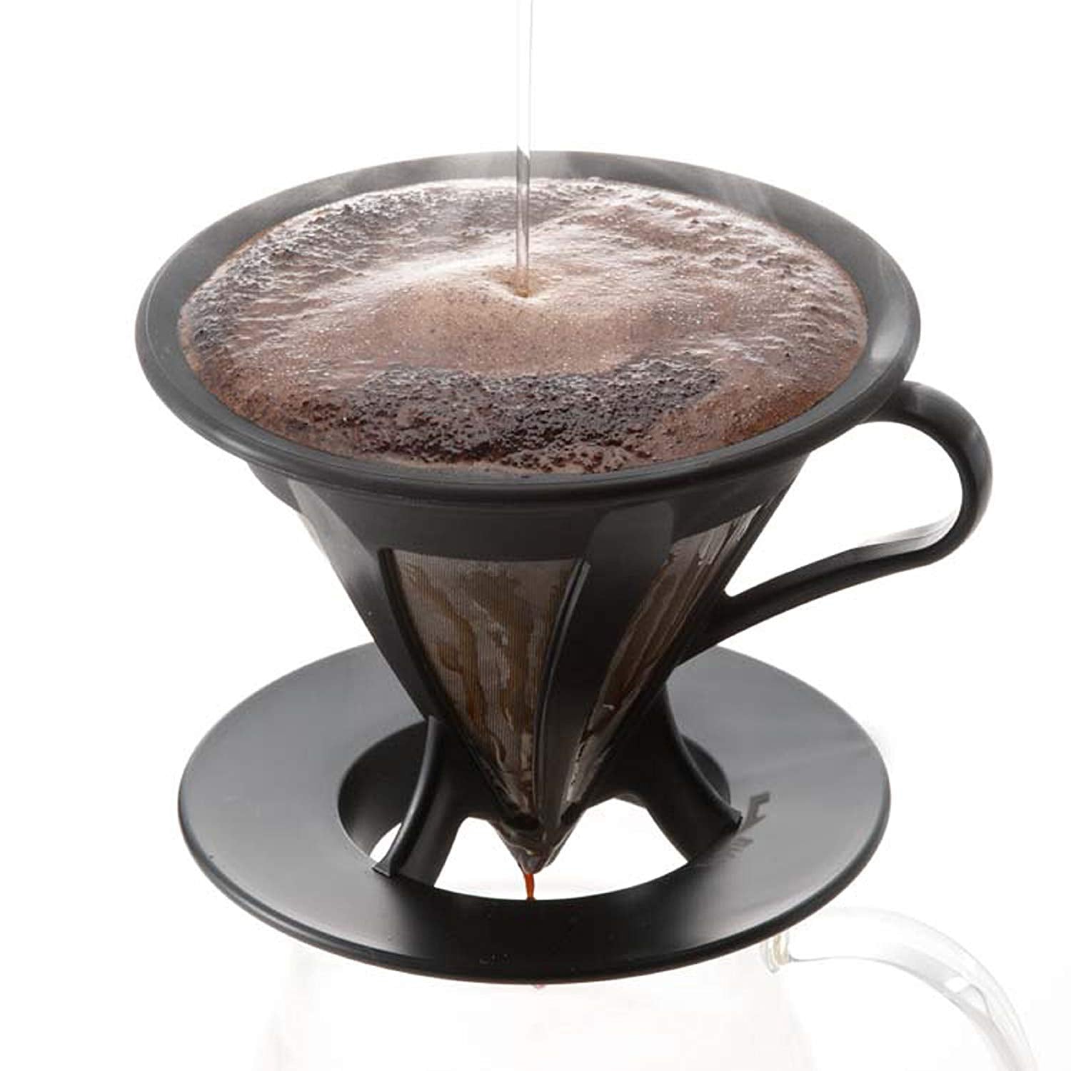 (預訂｜全港免運) HARIO V60 02 免濾紙咖啡濾杯 Cafeor Dripper 1-4杯 CFOD-02【約10-15個工作日內寄出】 - Premium Mall HK