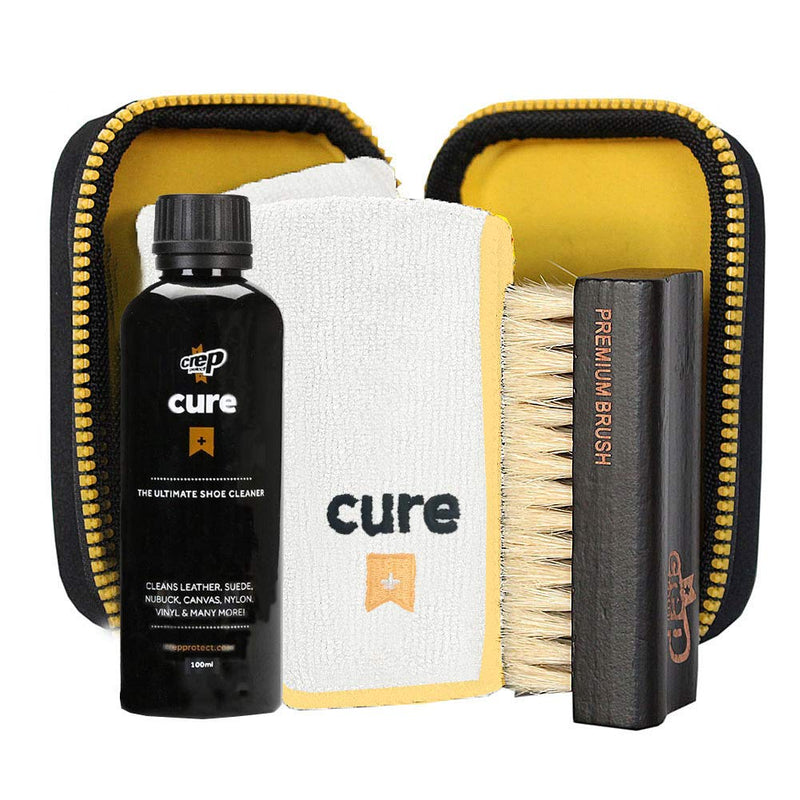 (現貨｜全港免運) 英國 Crep Protect Cure Cleaning Kit 清潔洗鞋套裝 套裝含毛巾及刷子 100ml - Premium Mall HK