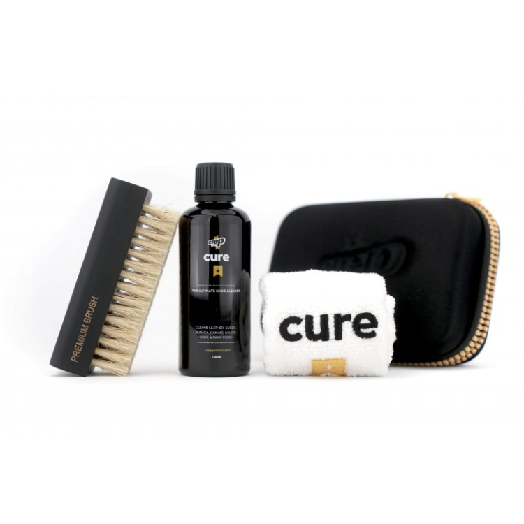(現貨｜全港免運) 英國 Crep Protect Cure Cleaning Kit 清潔洗鞋套裝 套裝含毛巾及刷子 100ml - Premium Mall HK