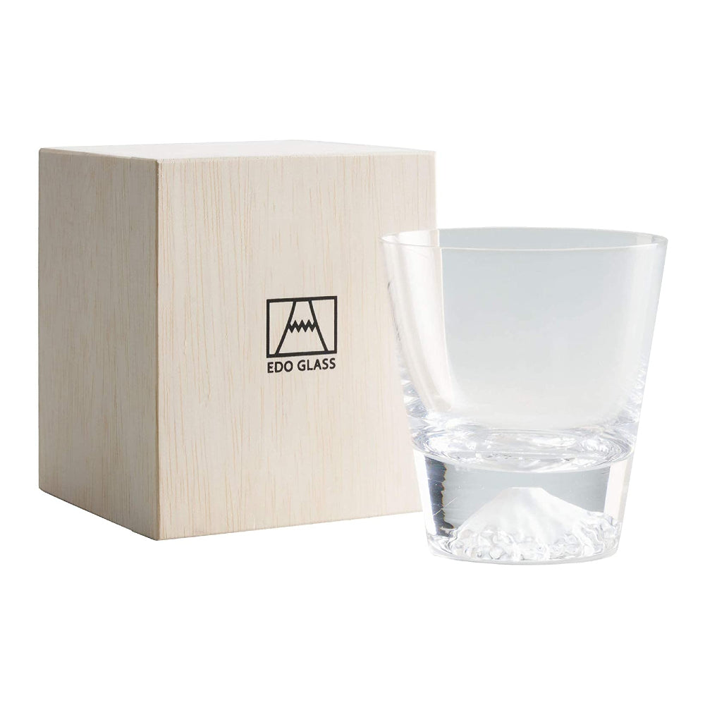 (現貨｜全港免運) 日本製 田島硝子 (TAJIMA GLASS) EDO GLASS 江戶硝子 富士山玻璃杯 威士忌杯 木盒包裝 270ml (TG15-015-R)【香港行貨】 - Premium Mall HK