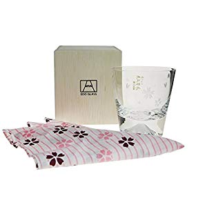 (現貨｜全港免運) 日本製 田島硝子 (TAJIMA GLASS) EDO GLASS 櫻花櫻切子富士山玻璃杯 威士忌杯 木盒包裝 270ml (TG16-015-RS)【香港行貨】 - Premium Mall HK