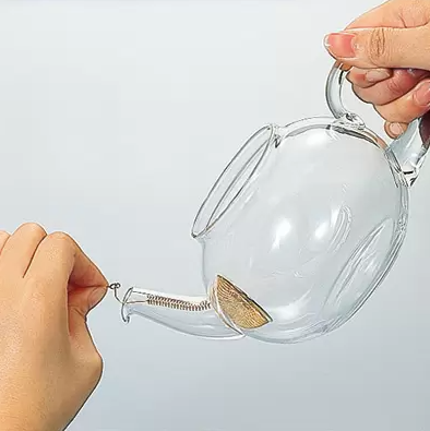 (預訂｜全港免運) Hario 鍍金濾器 耐熱玻璃茶壺 Jumping Tea Pot 500ml/800ml JP-2/JP-4【約10-15個工作日內寄出】