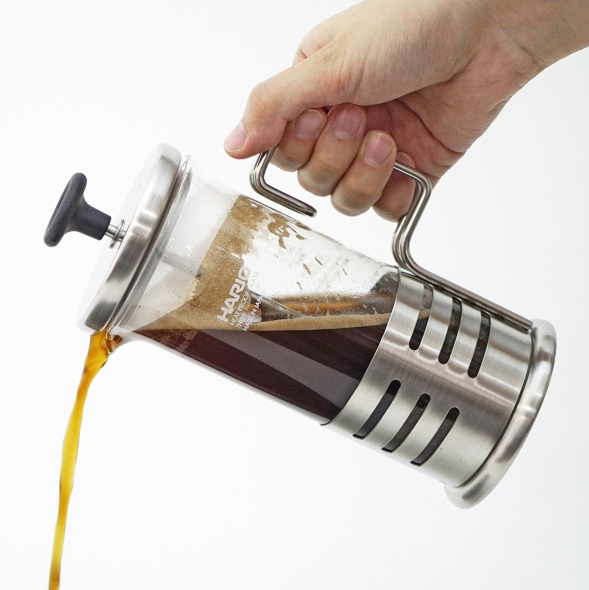 (預訂｜全港免運) Hario 日本製 法式濾壓壺 Tea & Coffee Press 300ml (2杯) THJN-2HSV【約10-15個工作日內寄出】