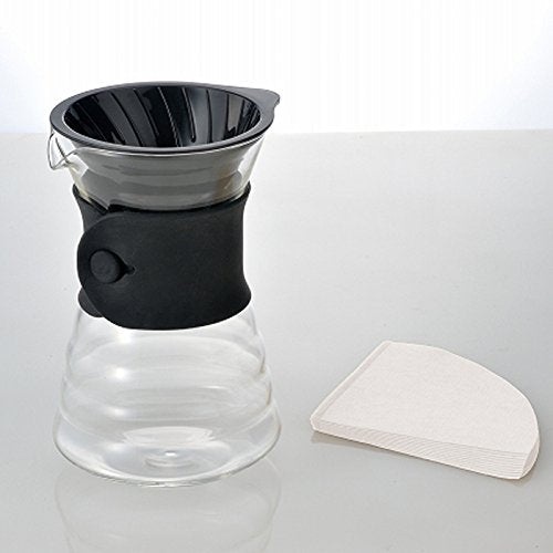 (預訂｜全港免運) HARIO V60 圓錐手沖咖啡壺 含40張濾紙 Drip Decanter VDD-02B【約10-15個工作日內寄出】 - Premium Mall HK