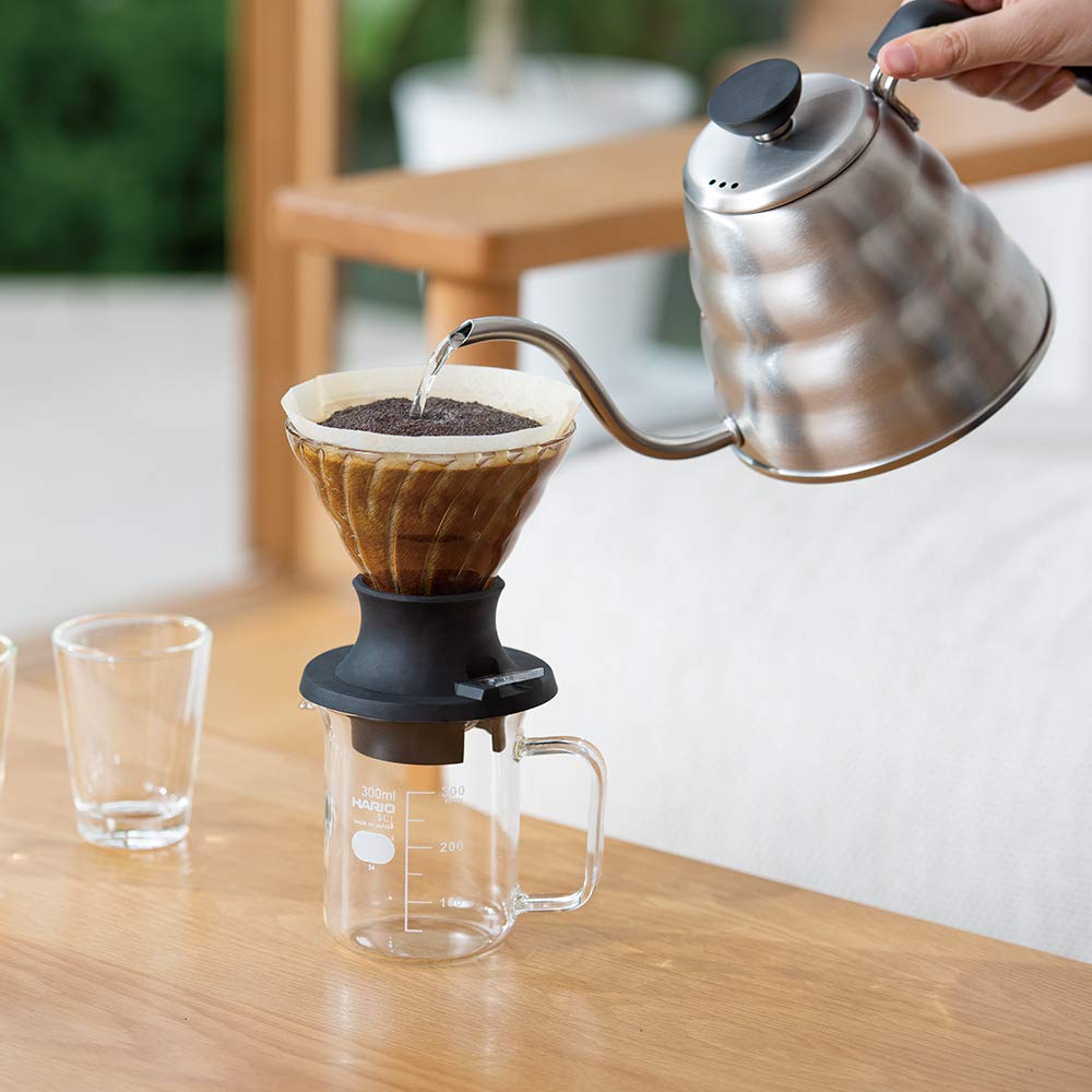 (預訂｜全港免運) HARIO 浸漬式濾杯手沖壺套裝 Immersion Dripper (200ml) SSD-5012-B【約10-15個工作日內寄出】 - Premium Mall HK