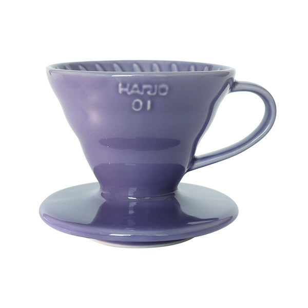 現貨｜全港免運｜HARIO - V60 01彩虹陶瓷咖啡濾杯 Ceramic Dripper 1-2杯 神秘紫 (VDC-01-PU)【平行進口】
