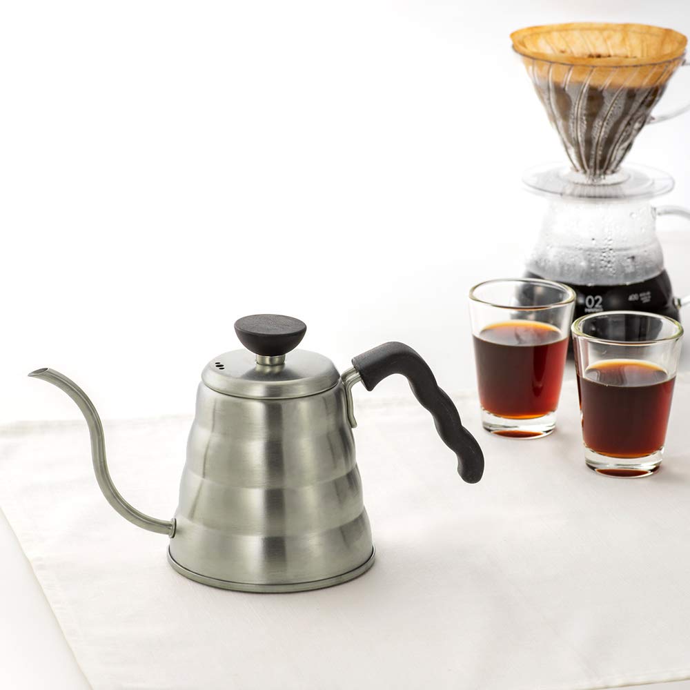 (預訂｜全港免運) HARIO V60 迷你雲朵不銹鋼細口手沖壺 Drip Kettle VKB-70HSV (滿水700ml｜實用500ml)【約10-15個工作日內寄出】 - Premium Mall HK