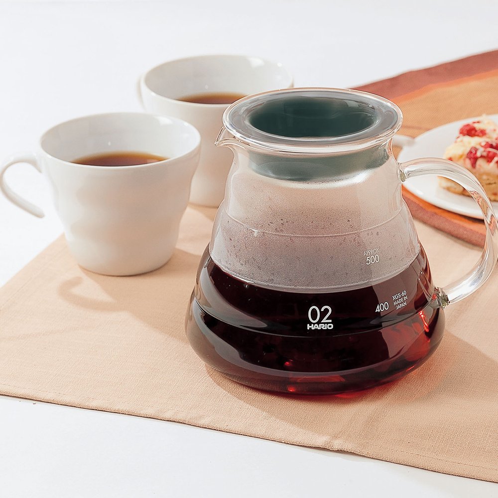 (預訂｜全港免運) HARIO V60 雲朵咖啡壺 Range Server 360ml/600ml/800mll XGS系列 【約10-15個工作日內寄出】 - Premium Mall HK