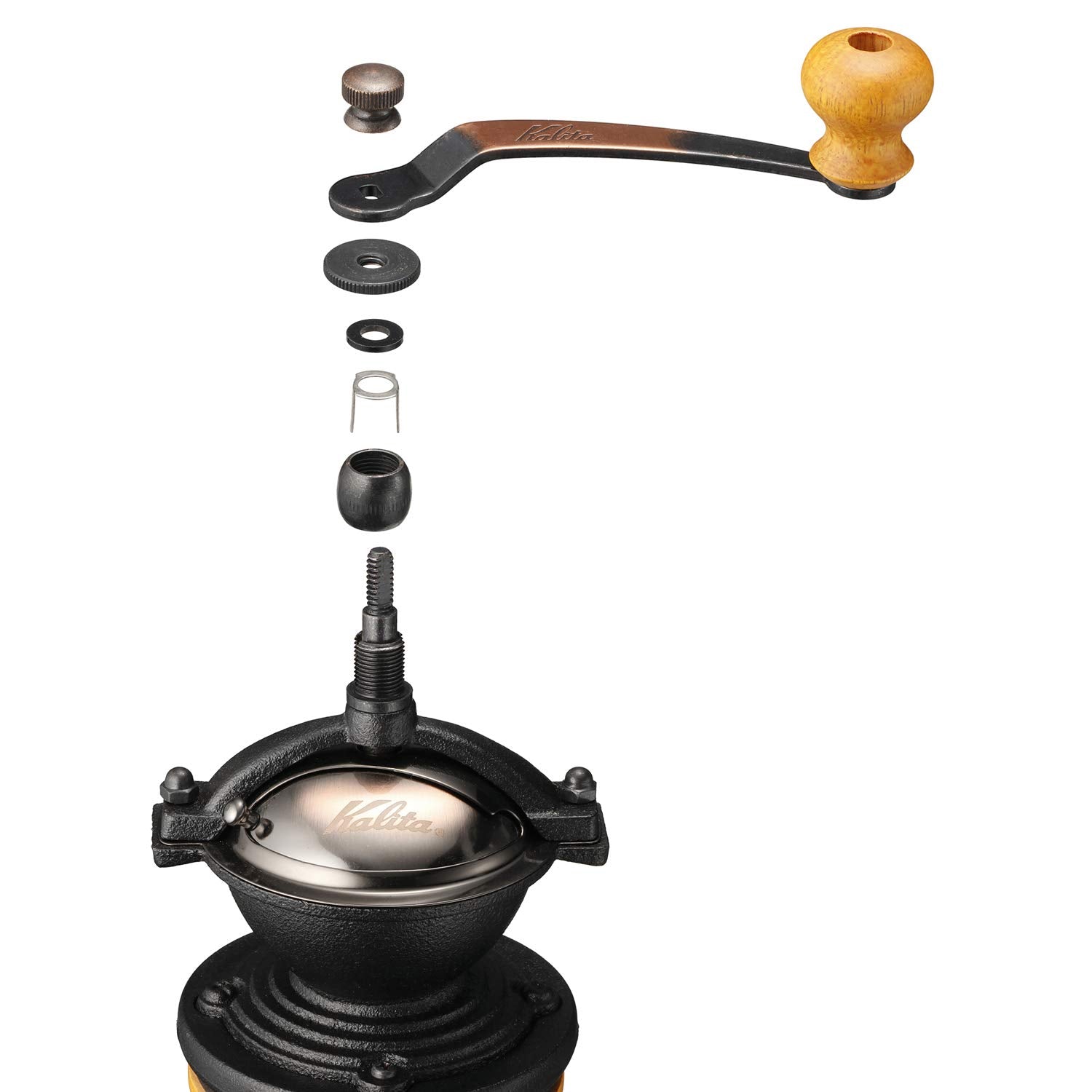 (預訂｜全港免運) Kalita 經典圓頂細身造形 手搖/手動磨咖啡豆機 Round Slim Mill【約10-15個工作日內寄出】 - Premium Mall HK