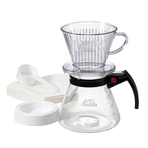 (預訂｜全港免運) Kalita 102系列 3-4杯 樹酯濾杯 滴漏咖啡壺組套裝 102-D Plastic Dripper Set N(含濾紙)【約10-15個工作日內寄出】 - Premium Mall HK