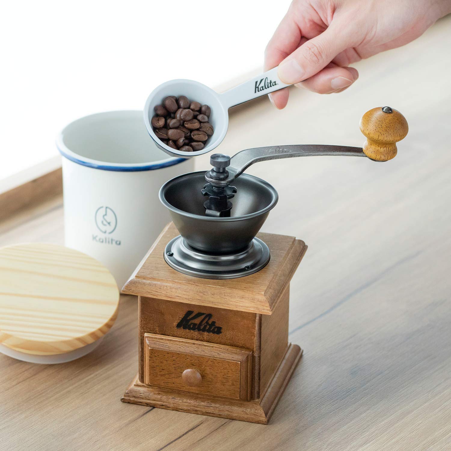 (預訂｜全港免運) Kalita 迷你方型 手搖/手動磨咖啡豆機 Mini Mill【約10-15個工作日內寄出】 - Premium Mall HK