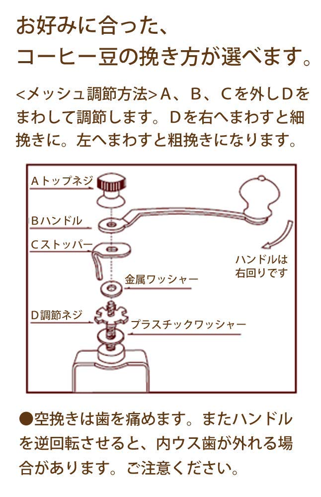 (預訂｜全港免運) Kalita 經典設計 郵筒造型金屬手搖/手動磨咖啡豆機 Coffee Mill KH-5【約10-15個工作日內寄出】 - Premium Mall HK