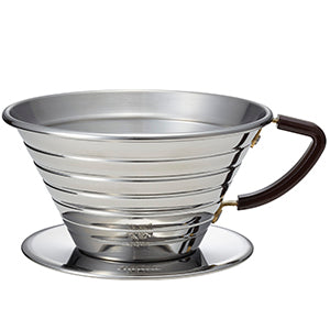 訂貨｜全港免運｜KALITA - 不銹鋼波浪咖啡濾杯 Stainless Wave Dripper 155/185【約2-3個星期內寄出】