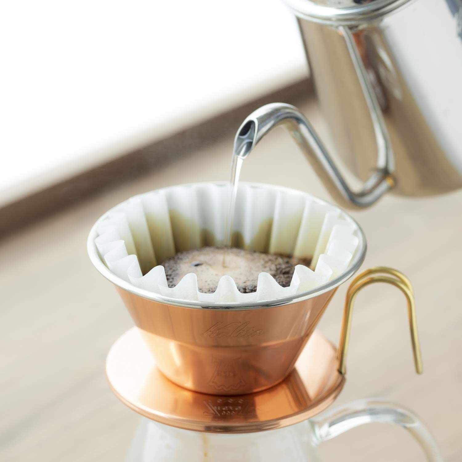 日本預訂｜全港免運｜KALITA - TSUBAME 銅製咖啡濾杯 Copper Wave Dripper WDC-155/WDC-185【約2-3星期內寄出】