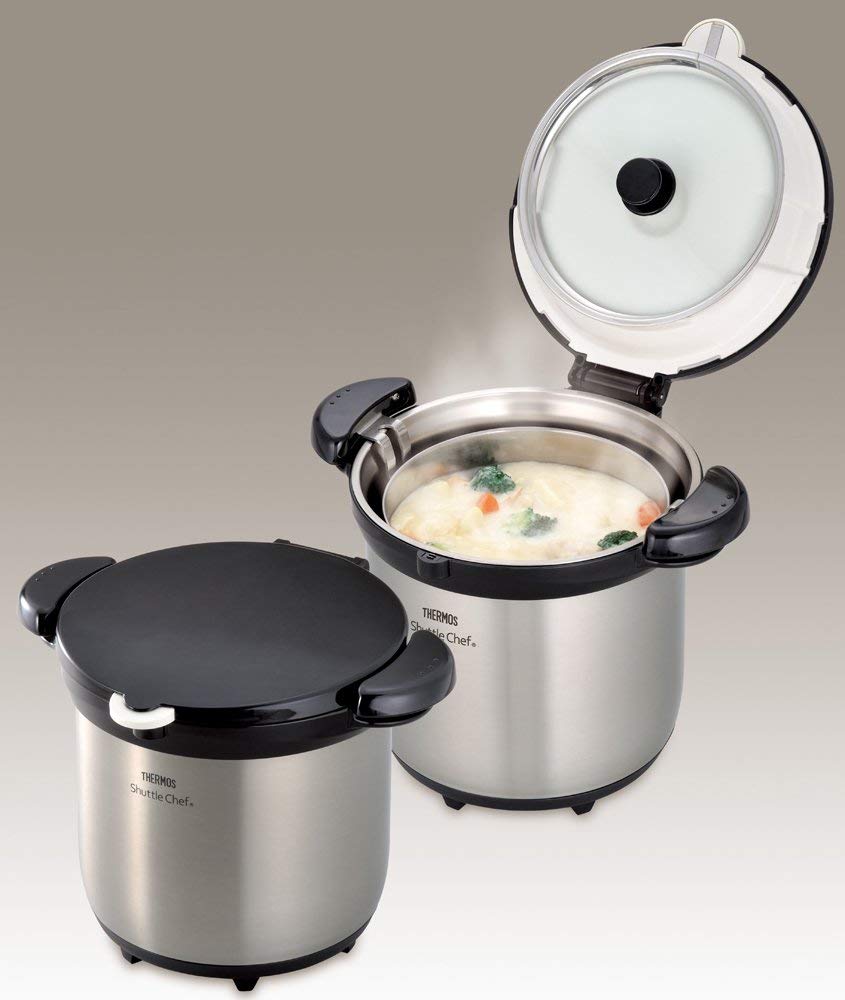 (預訂｜全港免運) THERMOS 膳魔師 日本版 Shuttle Chef 真空保溫調理煲 燜燒鍋 燜燒煲 4-6人用 4.5L KBG-4500【約10-15個工作日內寄出】 - Premium Mall HK
