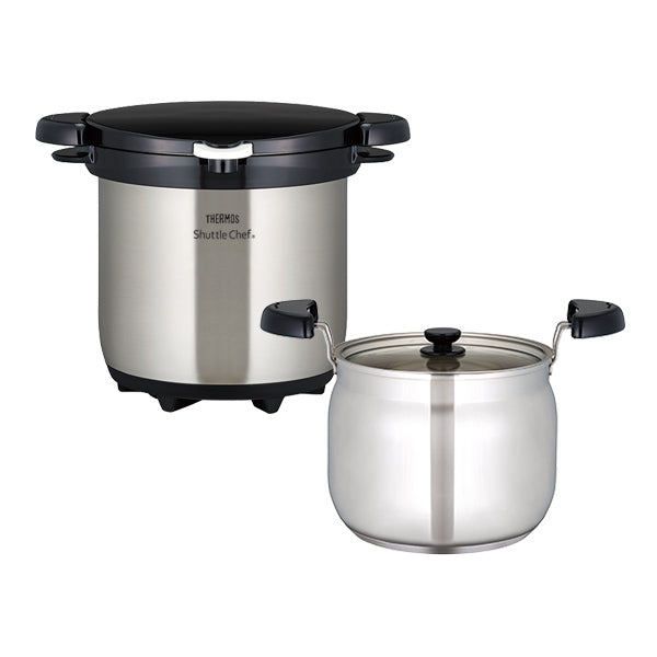 (預訂｜全港免運) THERMOS 膳魔師 日本版 Shuttle Chef 真空保溫調理煲 燜燒鍋 燜燒煲 4-6人用 4.5L KBG-4500【約10-15個工作日內寄出】 - Premium Mall HK