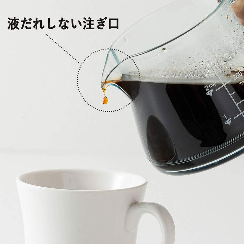 預訂｜全港免運｜KOGU - 咖啡考具 日本製咖啡下壺 透明樹脂咖啡壺400ml【約10-15個工作日內寄出】