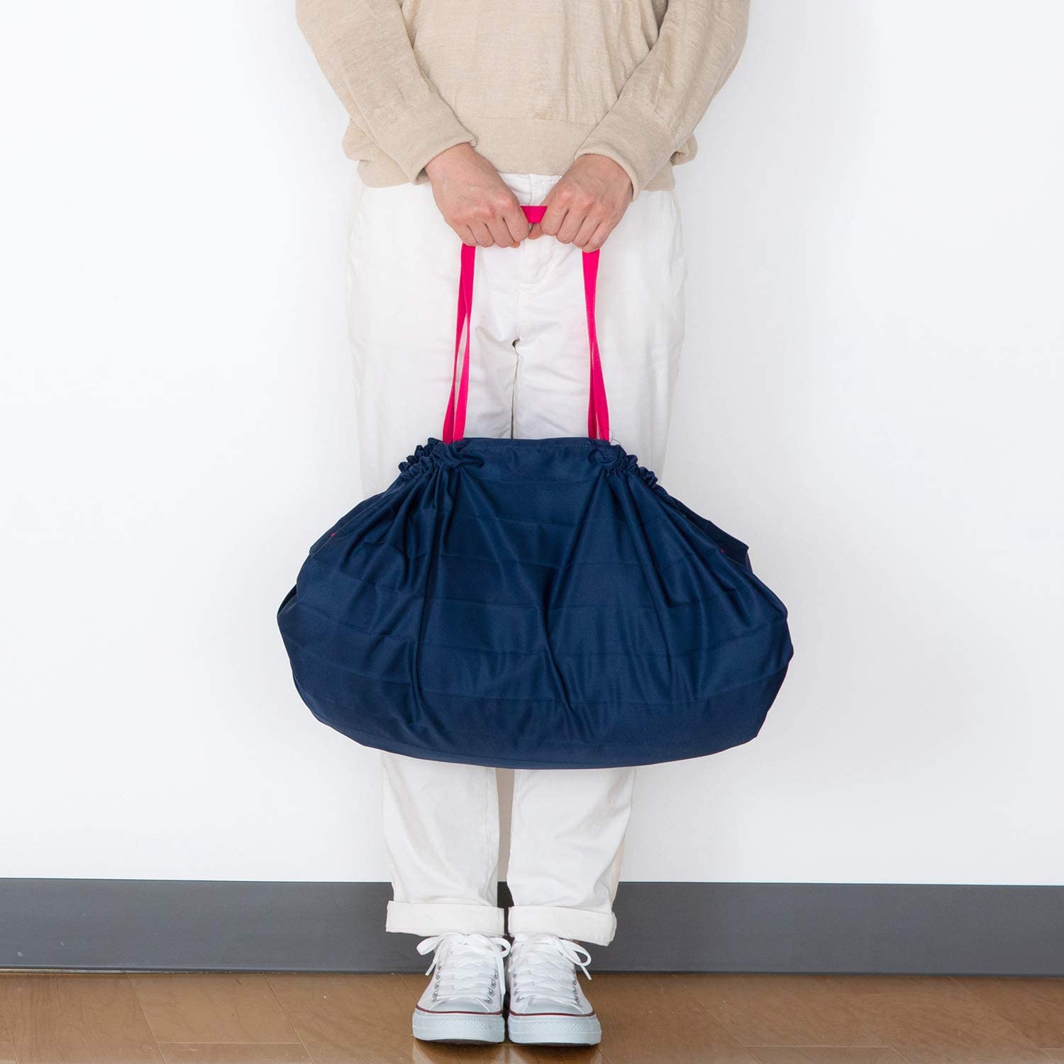 (現貨｜全港免運) 日本 MARNA Shupatto Compact Bag 一拉快速收納購物袋 S419 (L Size) - Premium Mall HK