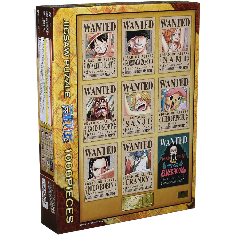 預訂｜全港免運｜ENSKY - 海賊王拼圖 One Piece Jigsaw Puzzle 馬賽克 路飛海賊團 New Wanted POSTERS 1000塊 (50 x 75cm)【約10-15個工作日內寄出】