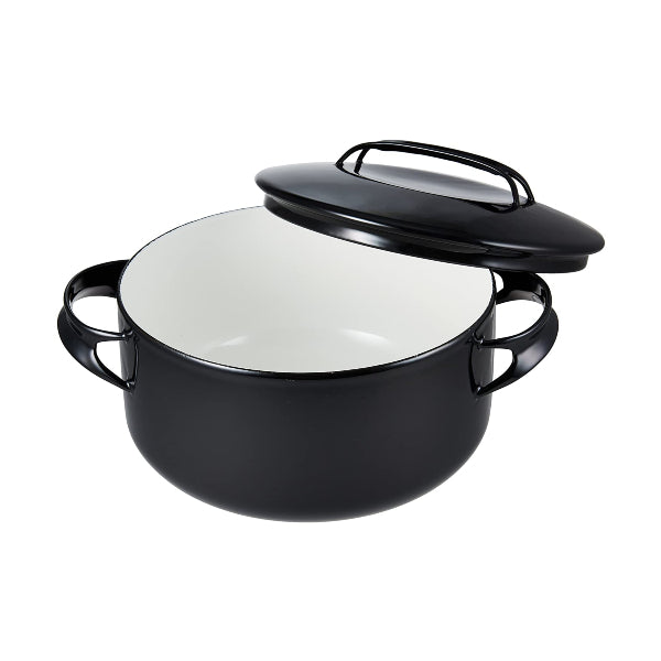(預訂｜全港免運) 野田琺瑯 Noda Horo 日本製 NOMAKU系列 琺瑯雙手鍋 連蓋 20cm/2.5L (IH100V,200V 對應)【約10-15個工作日內寄出】 - Premium Mall HK