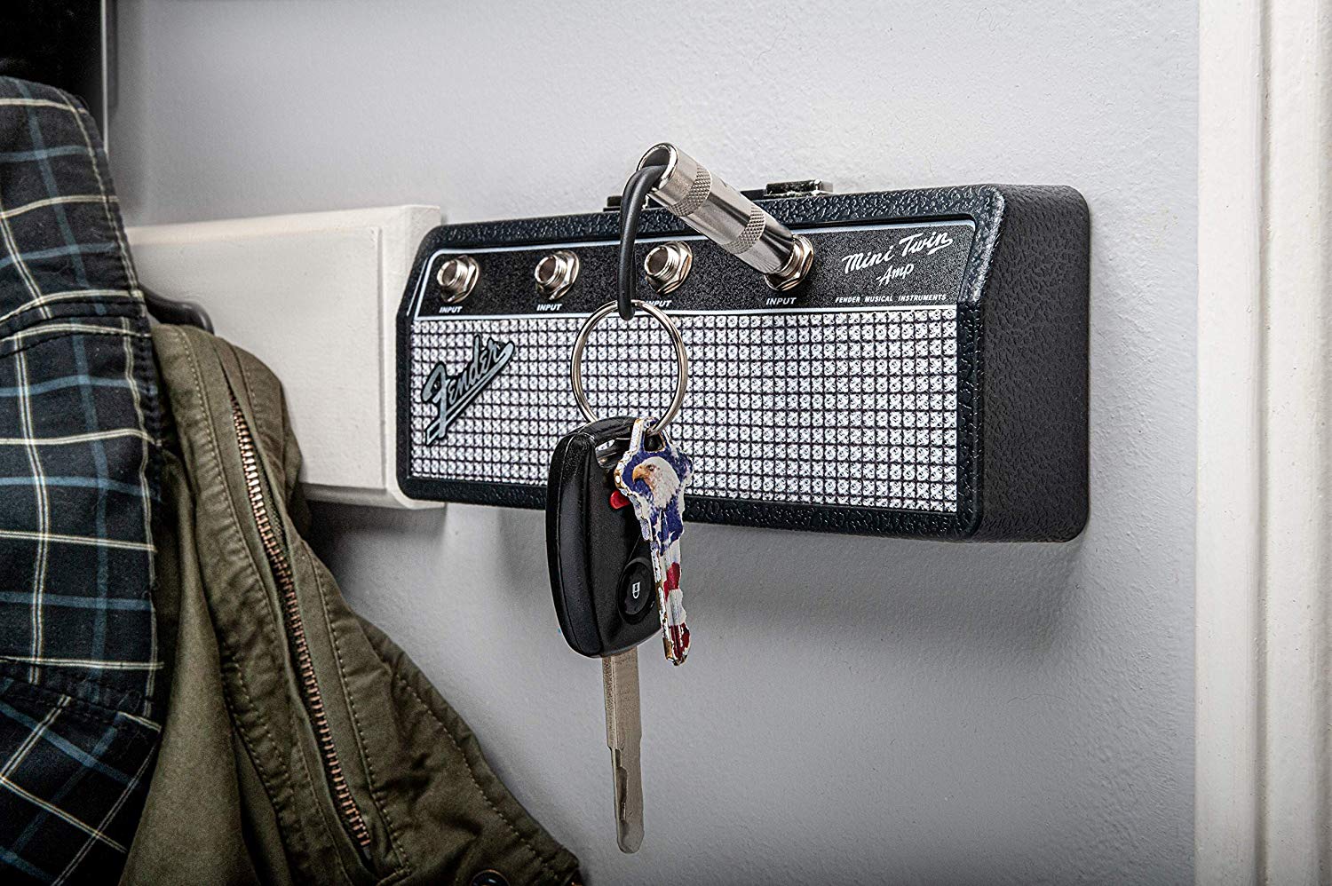 (預訂｜全港免運) PLUGINZ x Fender Jack Rack Mini Twin Amp 掛牆鑰匙座/鎖匙插【約10-15個工作日內寄出】 - Premium Mall HK