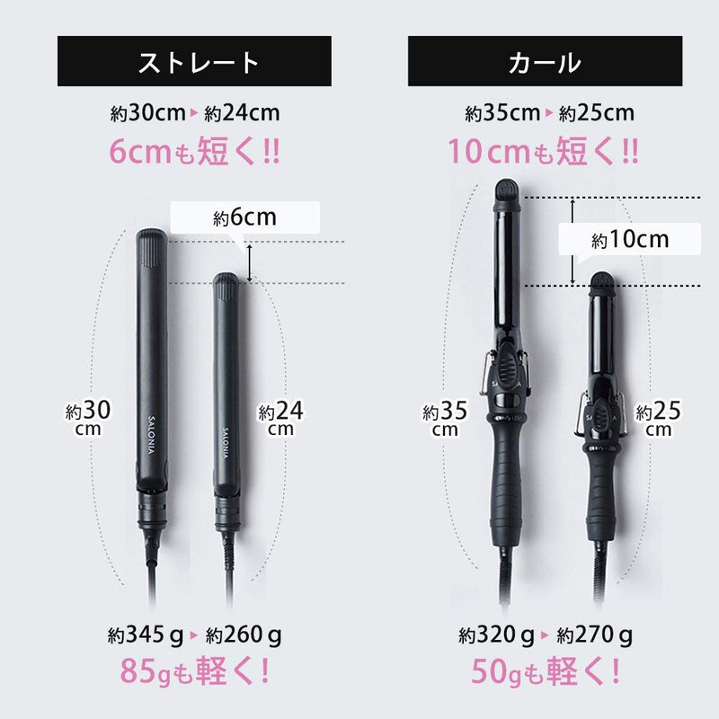 (預訂｜全港免運) SALONIA MINI 直髮用 細支裝電髮夾 STRAIGHT HAIR IRON 旅行用 平行進口【約10-15個工作日內寄出】 - Premium Mall HK