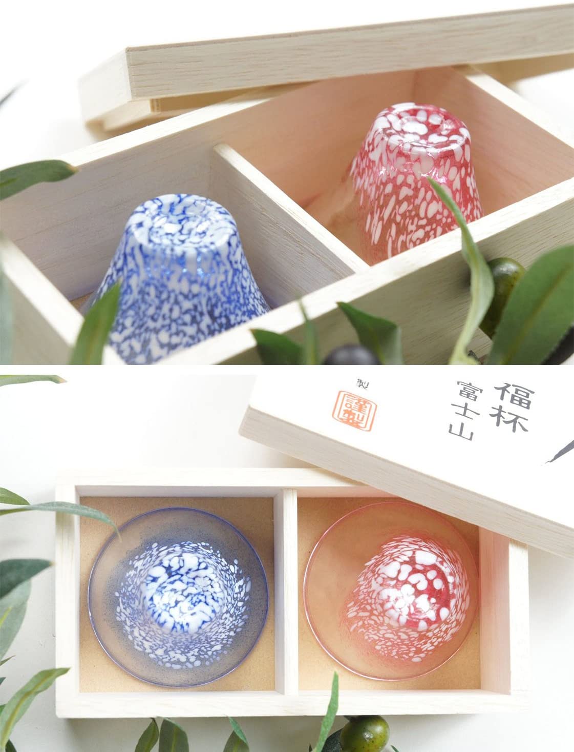 預訂｜全港免運｜東洋佐佐木 - Toyo-Sasaki Glass 富士山招福杯 清酒冷酒玻璃杯 G635-T72 (一套2隻 35ml)【約10-15個工作日內寄出】