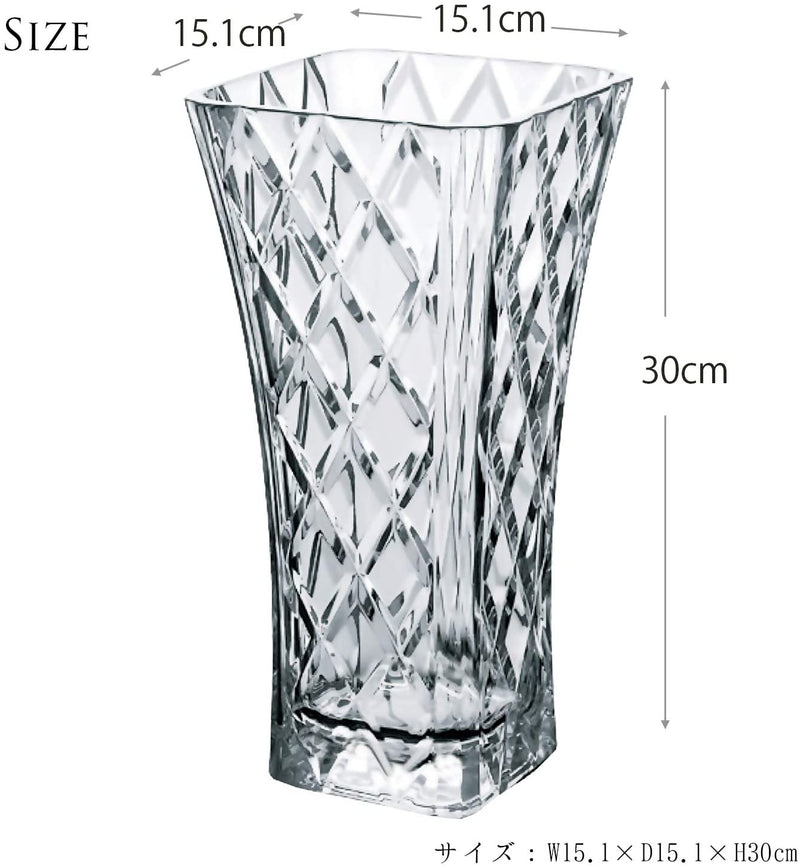 預訂｜全港免運｜東洋佐佐木 - 日本製簡潔設計玻璃花瓶 (30cm 高)【約10-15個工作日內寄出】