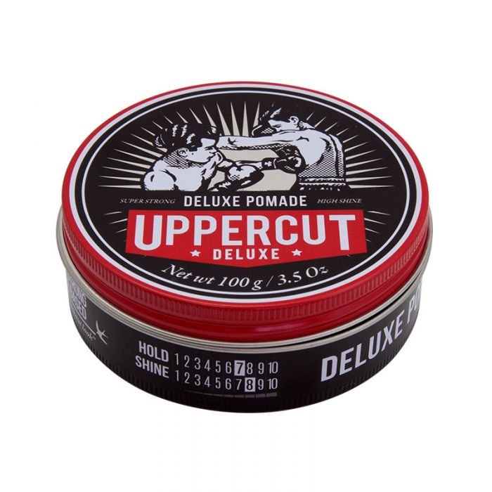 (現貨｜全港免運) 澳洲製 UPPERCUT DELUXE 拳擊手 DELUXE POMADE 水性 皇牌髮蠟髮油 (100g/3.5oz) - Premium Mall HK