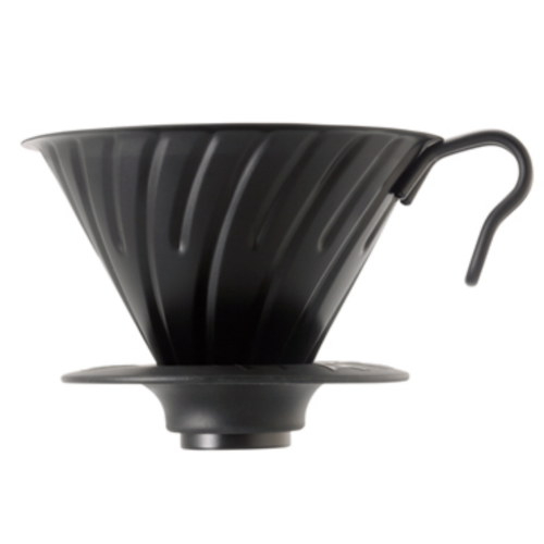 (預訂｜全港免運) HARIO V60 02 不鏽鋼咖啡濾杯 Metal Dripper Matte Black 1-4杯 VDM-02-MB  【約10-15個工作日內寄出】 - Premium Mall HK