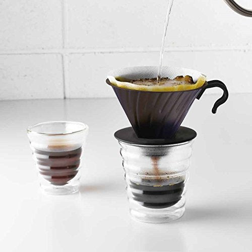 (預訂｜全港免運) HARIO V60 02 不鏽鋼咖啡濾杯 Metal Dripper Matte Black 1-4杯 VDM-02-MB  【約10-15個工作日內寄出】 - Premium Mall HK